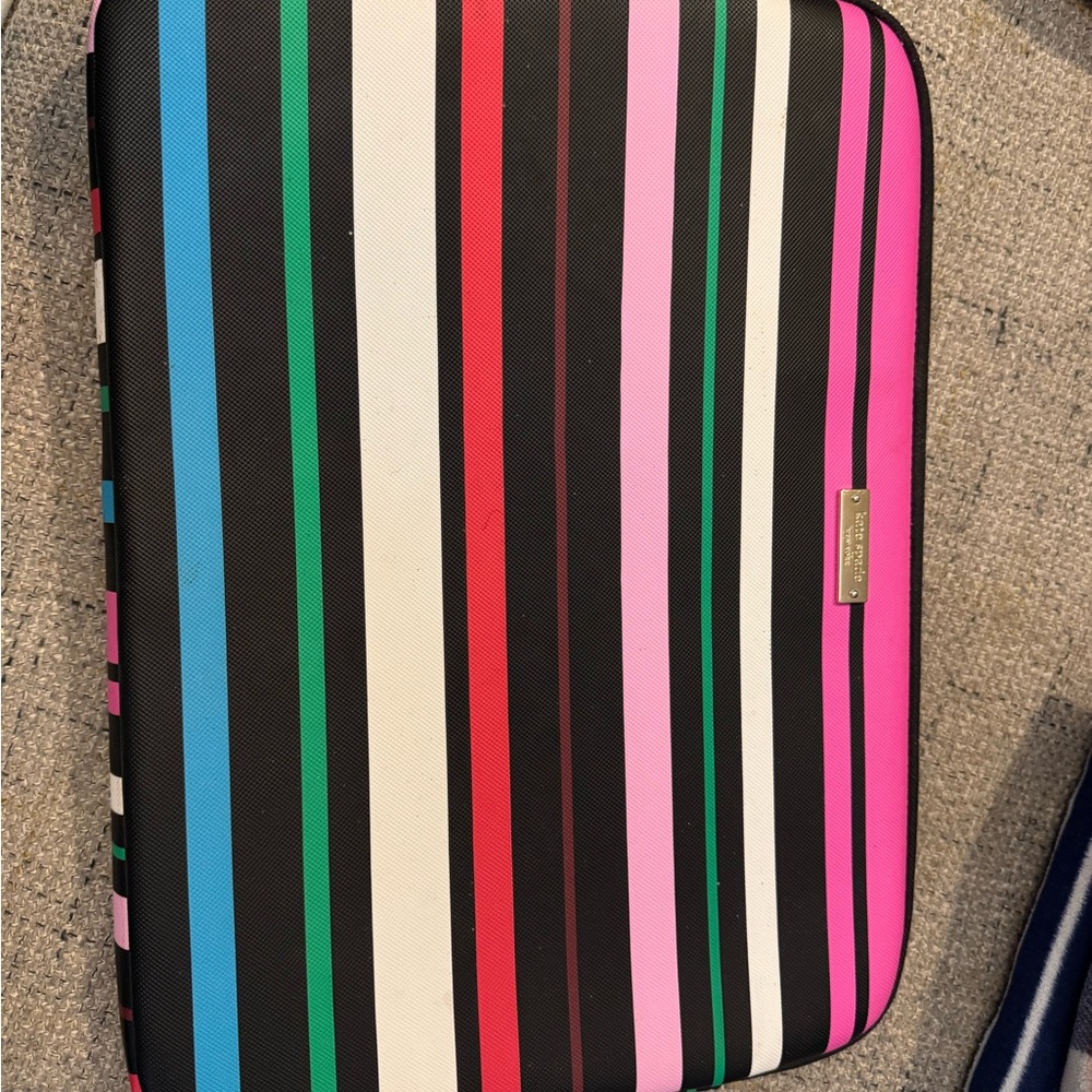 Kate Spade Multicolor Striped Laptop Case